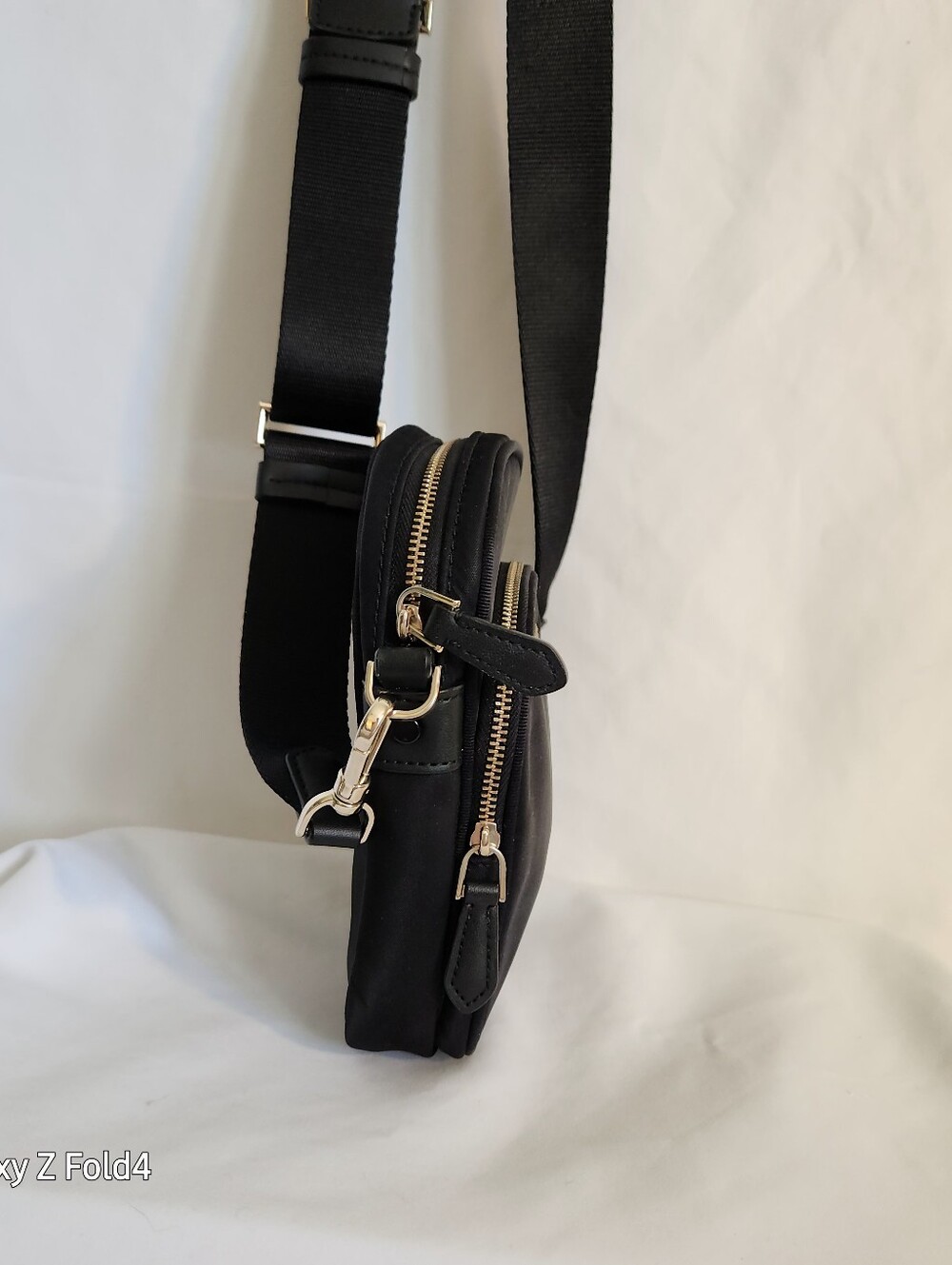Kate Spade Black Nylon Mini Crossbody Pouch with Gold Logo - Picture 5 of 8
